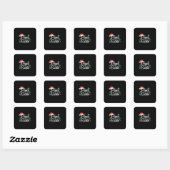 Vrede op aarde vierkante sticker (Vel)