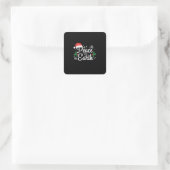Vrede op aarde vierkante sticker (Tas)