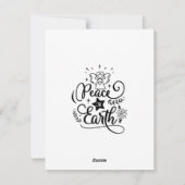 Vrede op aarde Vintage Kerstmis Kaart (Achterkant)