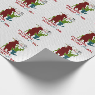 Vrede op aarde voor alle wezens in het bos cadeaupapier