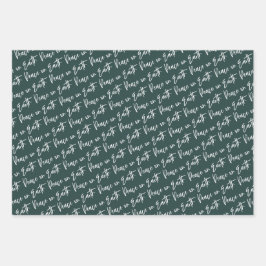 Vrede op Aarde Winter Botanische Berry Patronen Inpakpapier Vel