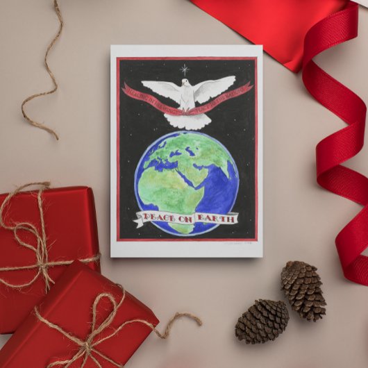 Vrede op de Aarde met Kerstmis Kaart