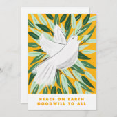 Vrede op de Kerstkaart van de Duif van de Aarde (Voorkant / Achterkant)