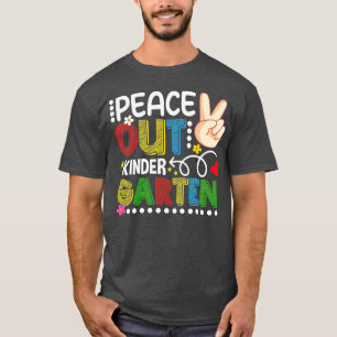 Vrede op de laatste dag van de schoolleerling t-shirt