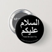 Vrede op de moslimsolidariteit Button (Voorkant /achterkant)
