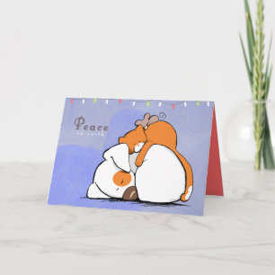 Vrede op de Roestige Vakantie van het Flard n van Feestdagen Kaart