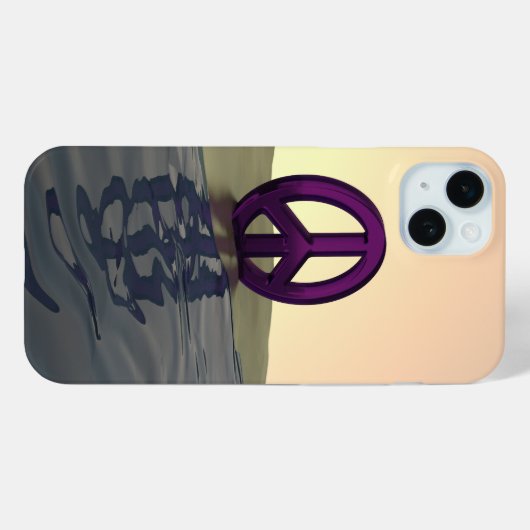 Vrede op een strand Case-Mate iPhone case (Achterkant (horizontaal))