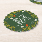 Vrede op het Onderzetter voor Kerstmis (Gekanteld)