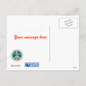 Vrede op Kerstmis van de Aarde Feestdagenkaart (Achterkant)