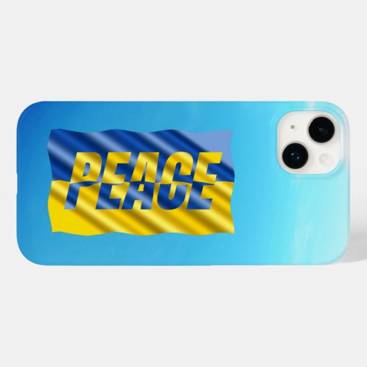 VREDE OVER Oekraïne VREDE over Oekraïne Vlag blauw Case-Mate iPhone Case (Achterkant (horizontaal))