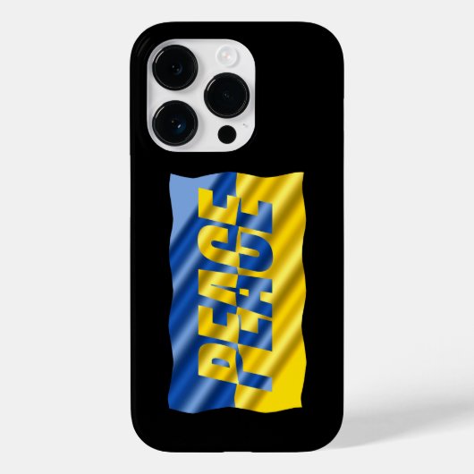 VREDE OVER Oekraïnse vlag Case-Mate iPhone Case (Achterkant)