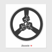 Vrede over oorlogse Sticker (Vel)