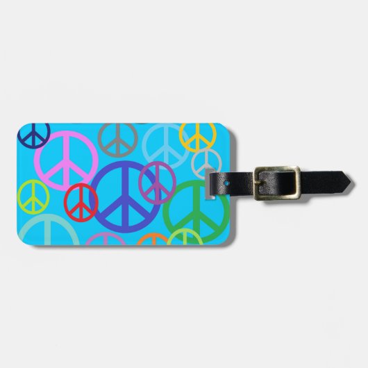 Vrede overal bagagelabel (Voorkant horizontaal)