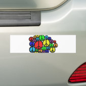 Vrede overal! bumpersticker (Op auto)