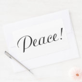 VREDE RECHTHOEKIGE STICKER (Envelop)