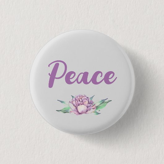 vrede ronde button 3,2 cm (Voorkant)