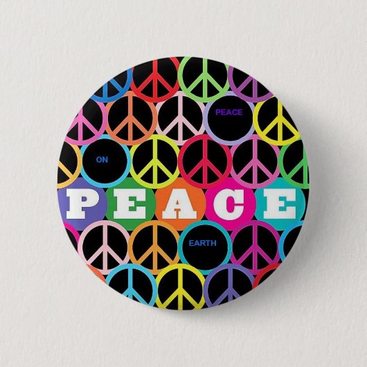 vrede ronde button 5,7 cm (Voorkant)