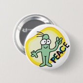 Vrede Ronde Button 5,7 Cm (Voorkant /achterkant)