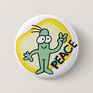 Vrede Ronde Button 5,7 Cm