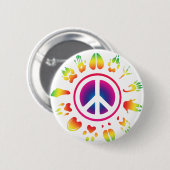 vrede ronde button 5,7 cm (Voorkant /achterkant)