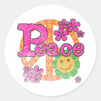 vrede ronde sticker