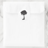 vrede ronde sticker (Tas)