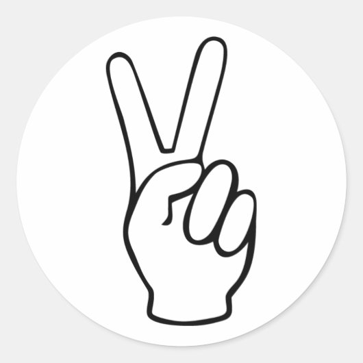 vrede ronde sticker (Voorkant)