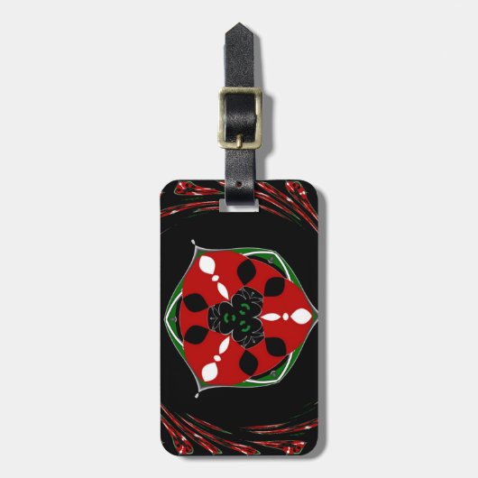 "Vrede: Schild met embleem" Art Print Bagagelabel (Voorkant verticaal)