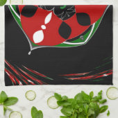 "Vrede: Schild met embleem" Art Print Theedoek (Gevouwen)