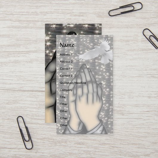 Vrede! Sjabloon visitekaartjes