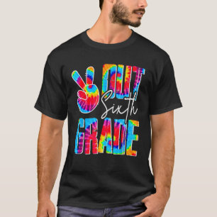vrede tekenen uit zesde klas laatste dag school af t-shirt