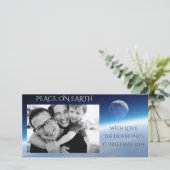 Vrede ter wereld feestdagenkaart (Staand voorkant)