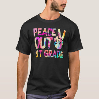 Vrede Uit 1e Klas Gelukkige Laatste Schooldag Tie T-shirt