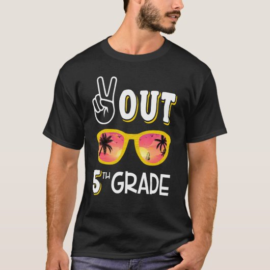 Vrede uit 5e klas voor 5e klas Afstuderen T-shirt (Voorkant)