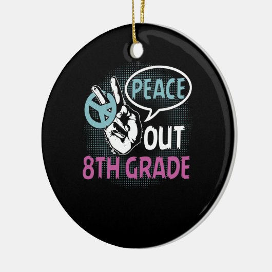 Vrede uit 8e graad keramisch ornament (Links)