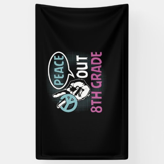 Vrede uit 8e graad spandoek (Verticaal)