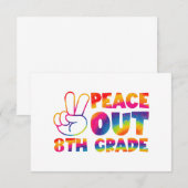 Vrede uit achtste graad das verf laatste dag 8e gr bedankkaart (Voorkant / Achterkant)