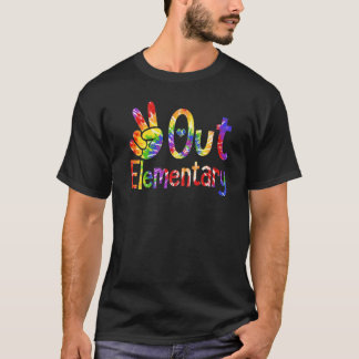 Vrede uit Elementaire Laatste Dag van School Afstu T-shirt
