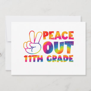 Vrede Uit Elfde Grade Tie Dye 11e Grade Kaart