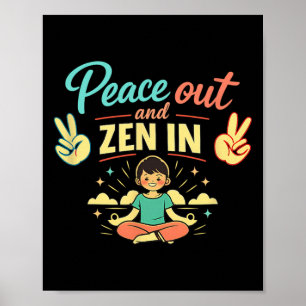 Vrede Uit En Zen In Ontspannen Stemmingen Mentale Poster