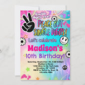 Vrede uit enkele cijfers 10e verjaardag kaart (Voorkant)