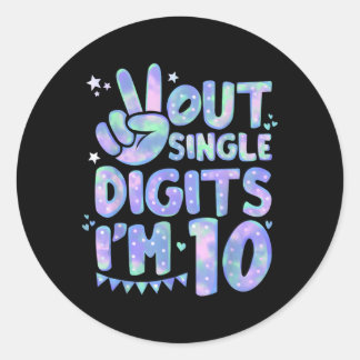 Vrede uit enkele cijfers Ik ben 10 10e Ronde Sticker