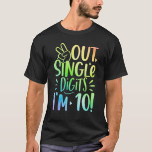 Vrede Uit Enkele Cijfers Ik ben 10 jaar oud verjaa T-shirt