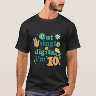 Vrede uit enkele cijfers Ik ben 10 meisjes Kinder T-shirt