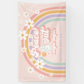 Vrede uit enkele cijfers regenboog 10e verjaardag spandoek (Verticaal)