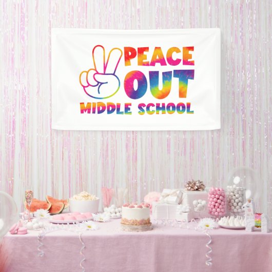 Vrede uit middelbare school das dye laatste dag va spandoek (Feest)