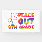 Vrede uit negende graad stropdas verf laatste dag  spandoek (Horizontaal)