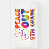 Vrede uit negende graad stropdas verf laatste dag  spandoek (Verticaal)