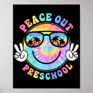 Vrede uit school 2024 Laatste dag van de schoolzom Poster