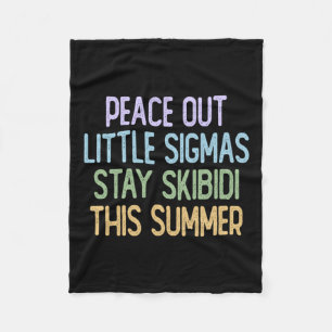 Vrede Uit Sigmas Blijf Skibidi Deze Zomer Fleece Deken